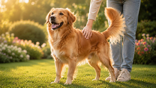 Senior dog with a daily supplement, best probiotics for senior dogs