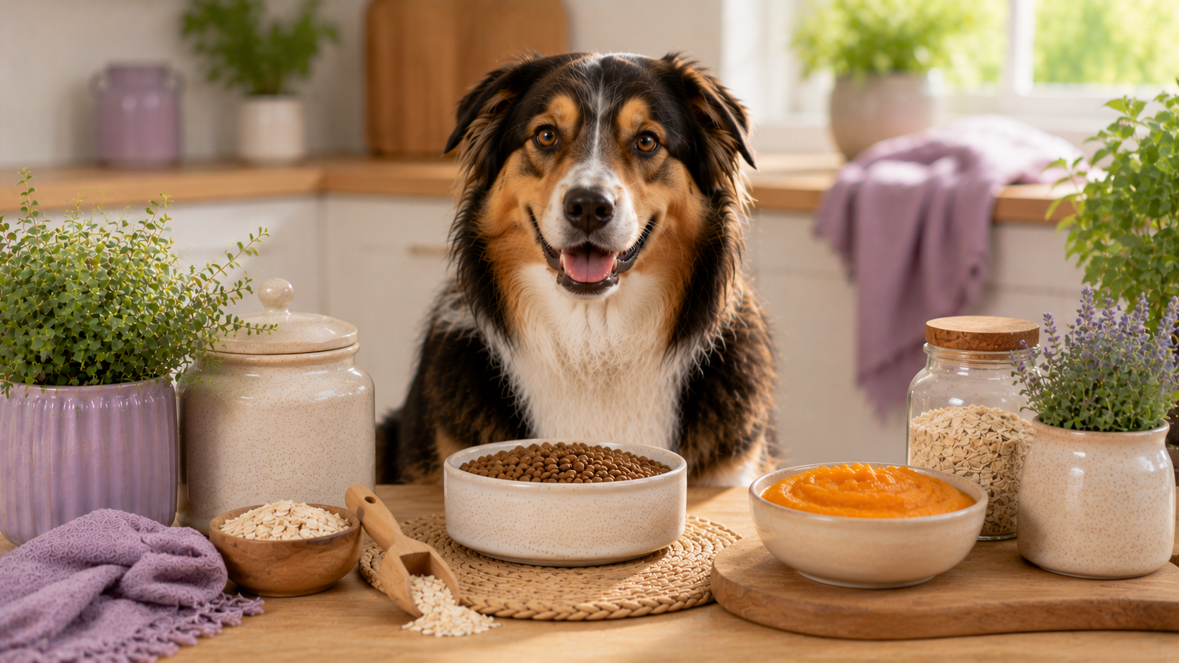 Natural Postbiotics for Dogs: Fermentation-Derived Gut Support featured image with dog feeding routine