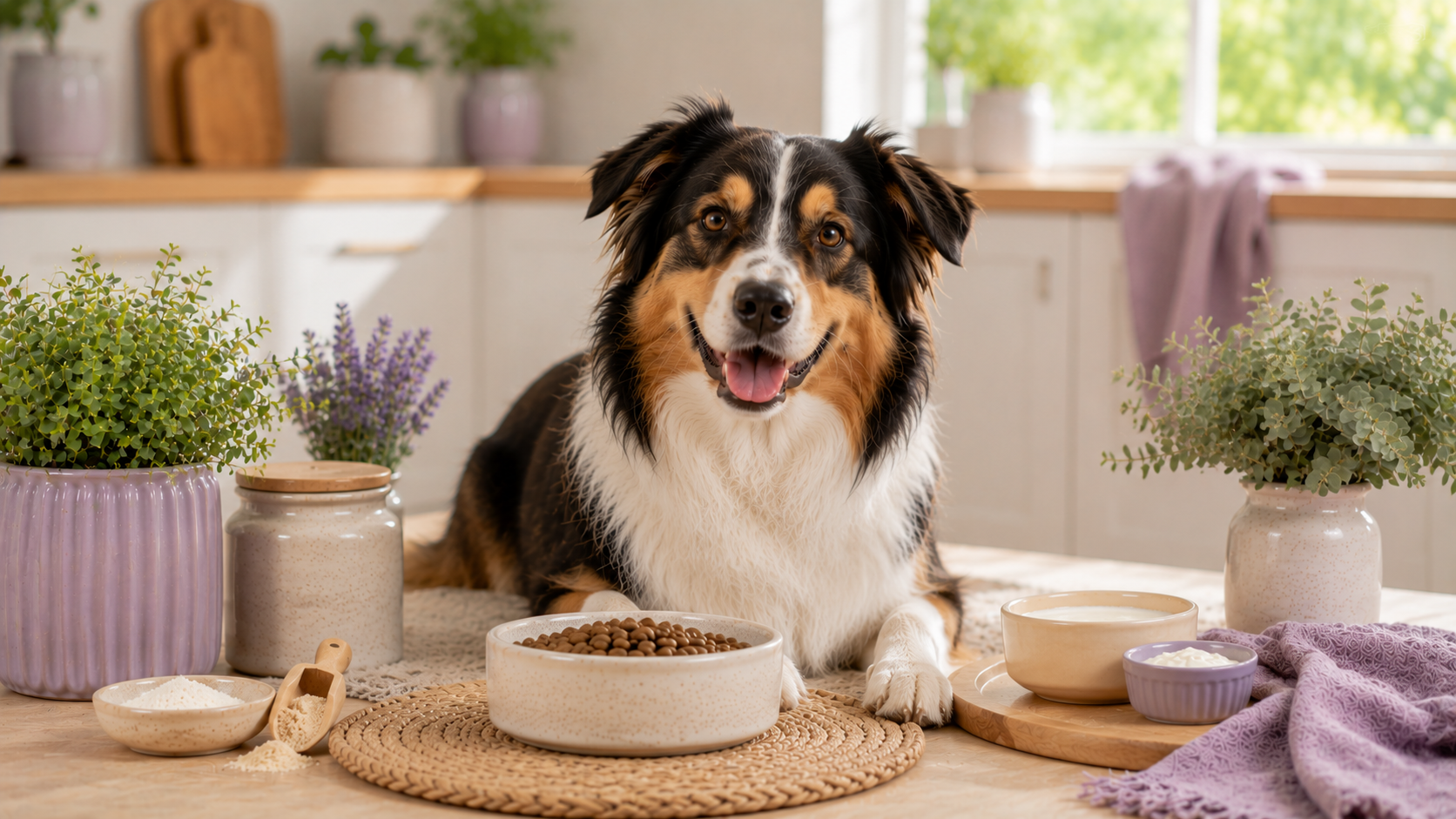 Postbiotic Benefits for Dogs: Gut, Skin & Immune Support featured image with dog feeding routine