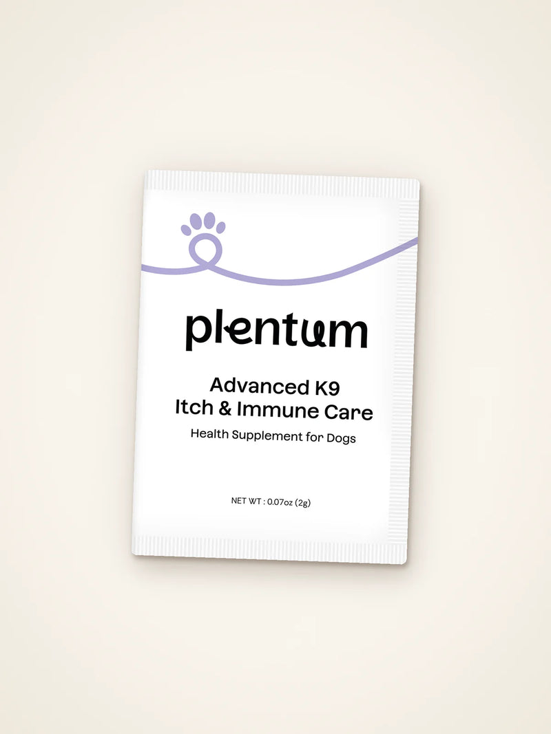 Advanced K9 Itch & Immune Care 2 g sachet, front panel